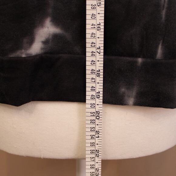 Women's Jenni Intimates Pajama Top, Black & White Tie Dye sz M - Picture 6 of 6